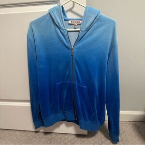Juicy Couture Ombré Velour Jacket - Blue